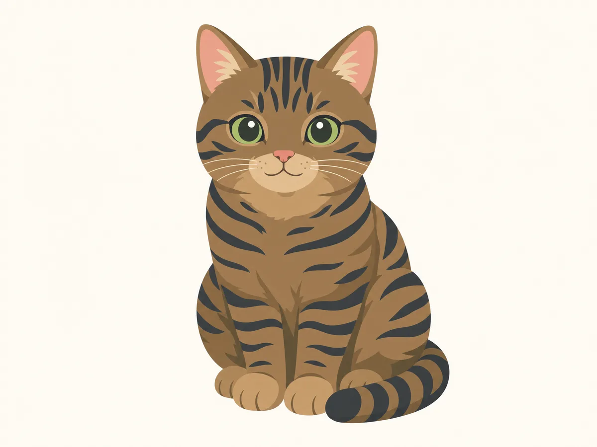キジトラの柄のイメージイラスト